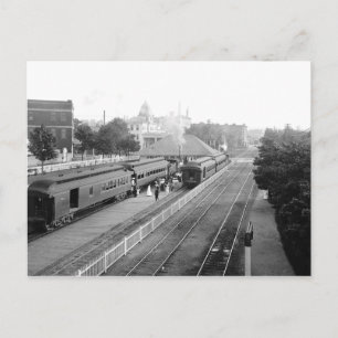 1906 Suburban Station Petosky Mass. Postcard
