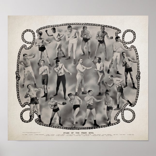 1907 Stars of the Prize Ring Poster (Front)
