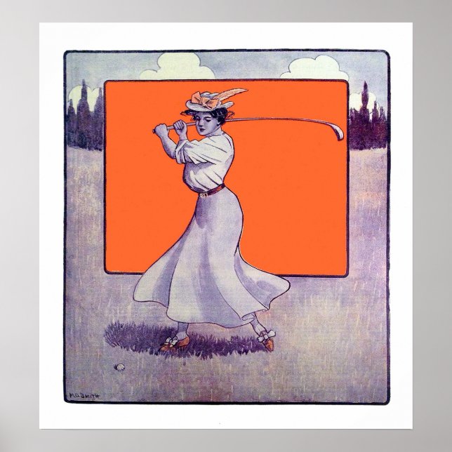 1907 Women's Golf Print (Front)