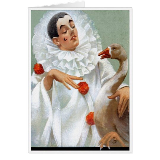 1908!!! "BIRDS OF A FEATHER" FRENCH THEATRE CARD