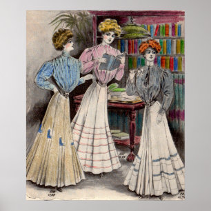 1908 Gimbels dresses no. 1 Poster