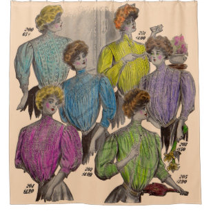 1908 Gimbels ladies blouses waists no. 2 Shower Curtain