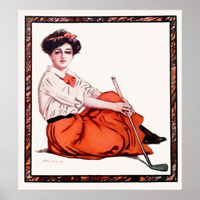 1908 Golf Watercolour Print (Front)