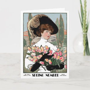 1908! SPRING NUMBER" COVERART GREETING HOLIDAY CARD