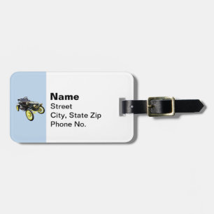 1908 Stanley Steamer Motor Car Luggage Tag