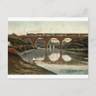 1908 The Bridges, Painesville, Ohio Vintage Postcard