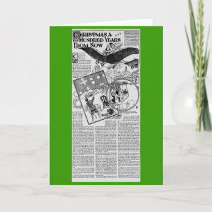 1909 Harlem Montana newspaper article Christmas Holiday Card