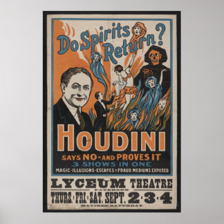 1909 Houdini Poster