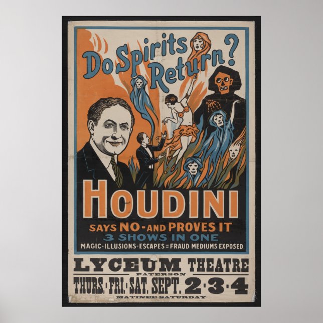 1909 Houdini Poster (Front)