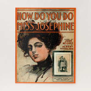 1909 How Do You Do Miss Josephine sheet music Jigsaw Puzzle