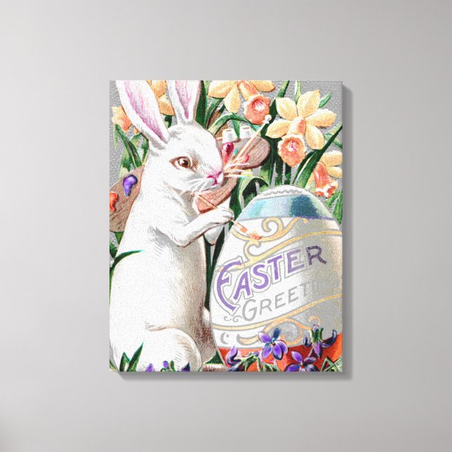 1909 "PICTURE POSTCARD" RABBIT SERIES CANVAS WRAP PRINT (Front)