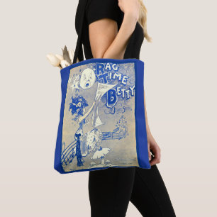 1909 Ragtime Betty sheet music art print Tote Bag