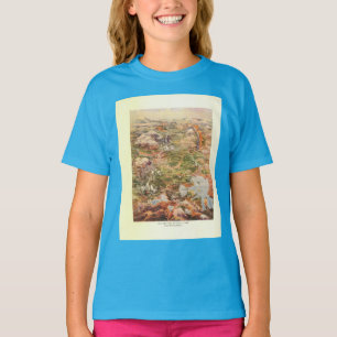 1910 Aerial View Map - Yellowstone National Park T-Shirt