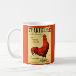1910 Chanticleer sheet music print Coffee Mug