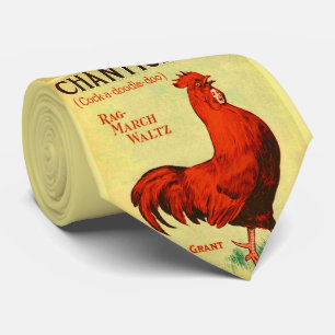1910 Chanticleer sheet music print  Tie
