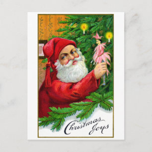 1910 Christmas Joys Holiday Postcard