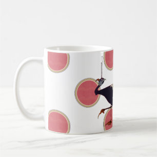 1910 Decorative Art Nouveau Bird mut Coffee Mug