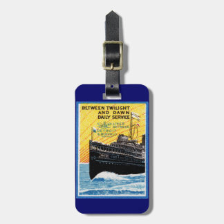 1910 Detroit to Buffalo Steamship Luggage Tag