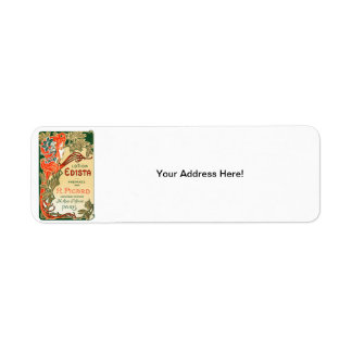 1910 French Art Nouveau label