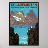 1910 Ocean Liner Poster