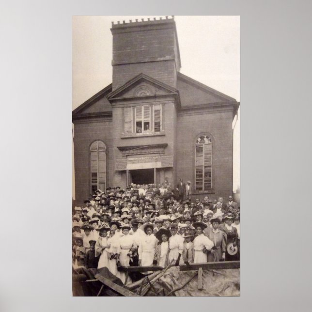 1910 Photo of Abyssinian Baptist Church, New York Poster (Front)