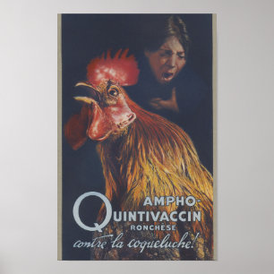 1910 Ronchèse Ampho Vaccin French Poster