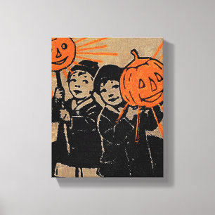 1910 "TOY PUMPKINS"  BOOK COVERART CANVAS WRAP PRINT