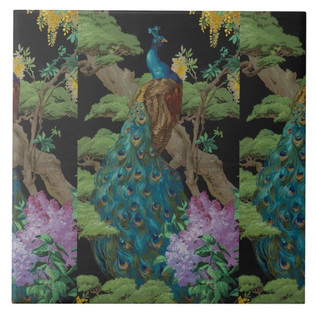 1910 Vintage Wallpaper The Cedar Tree Tile (Front)