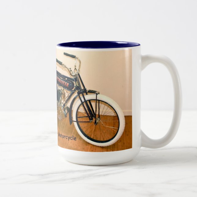 1910 Winchester Motorcycle Two-Tone Coffee Mug (Right)