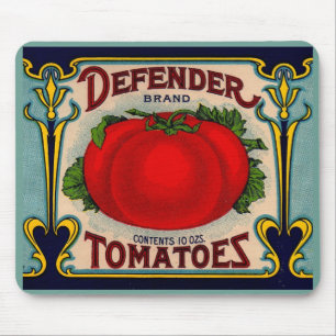 1910s Defender brand tomatoes label Mouse Mat