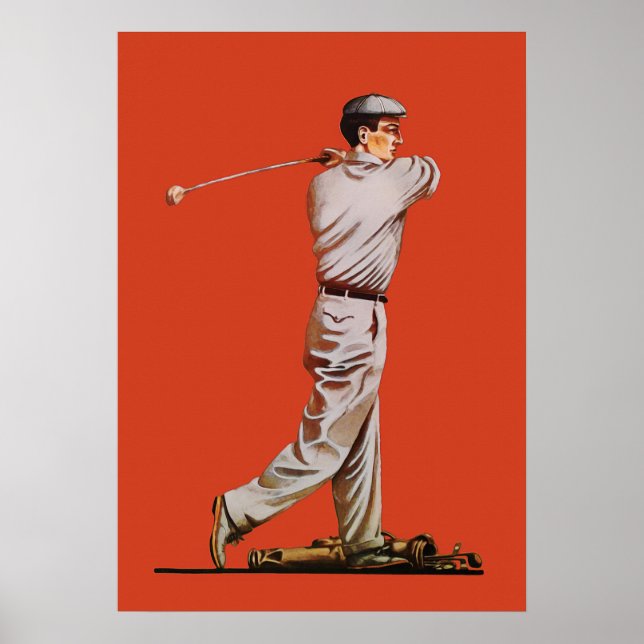 1911 Golf Watercolour Print (Front)
