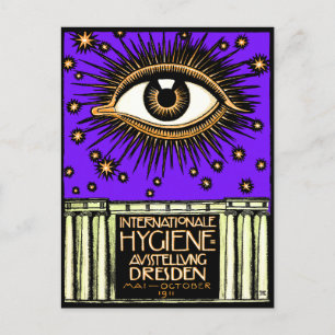 1911 International Hygiene Conference Dresden Postcard