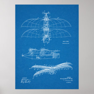 1911 Vintage Aeroplane Patent Art Drawing Print