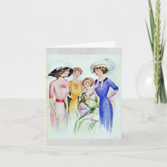 1911 Vintage Fashion Card (Front)