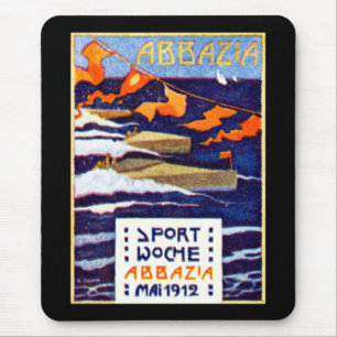 1912 Abbazia Speed Boat Races Mouse Mat