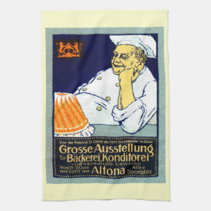 1912 Bakery + Confectionery Exhibition Tea Towel