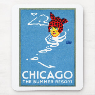 1912 Chicago, The Summer Resort Mouse Mat