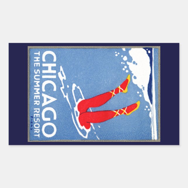 1912 Chicago, The Summer Resort Rectangular Sticker (Front)