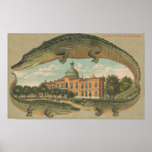1912 Courthouse Tampa, Florida Poster
