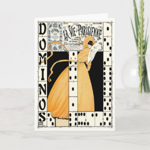 1912! "DOMINOS~EXPECT THE UNEXPECTED" CARD