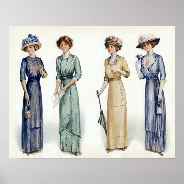 1912 Edwardian Fashion Poster (Front)