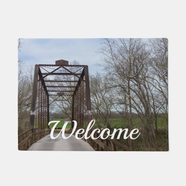 1912 Green Bridge Welcome Doormat (Front)