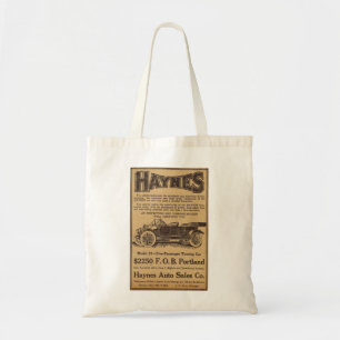 1912 Haynes vintage auto advertisement Tote Bag