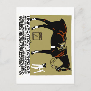 1912 Ludwig Hohlwein Horse Riding Poster Art Postcard