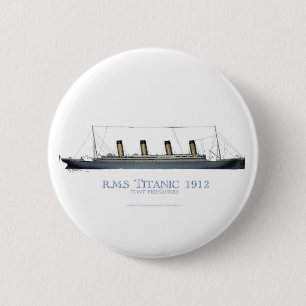 1912 Titanic 1 6 Cm Round Badge