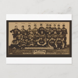 1913 Chicago Cubs Fatima Tobacco Card Print