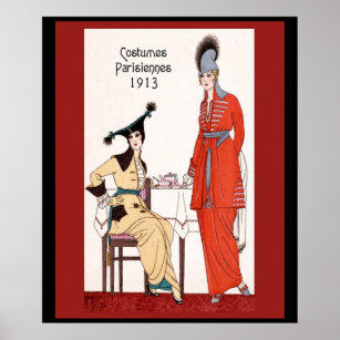 1913 Costumes Parisienne Poster