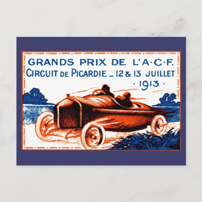 1913 Grand Prix Postcard (Front)