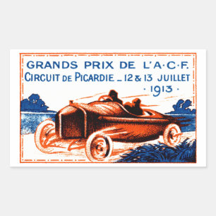 1913 Grand Prix Rectangular Sticker