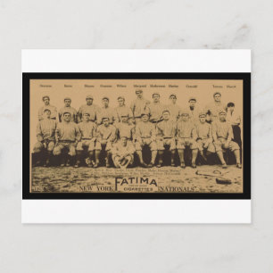 1913 New York Giants Fatima Tobacco Card Print